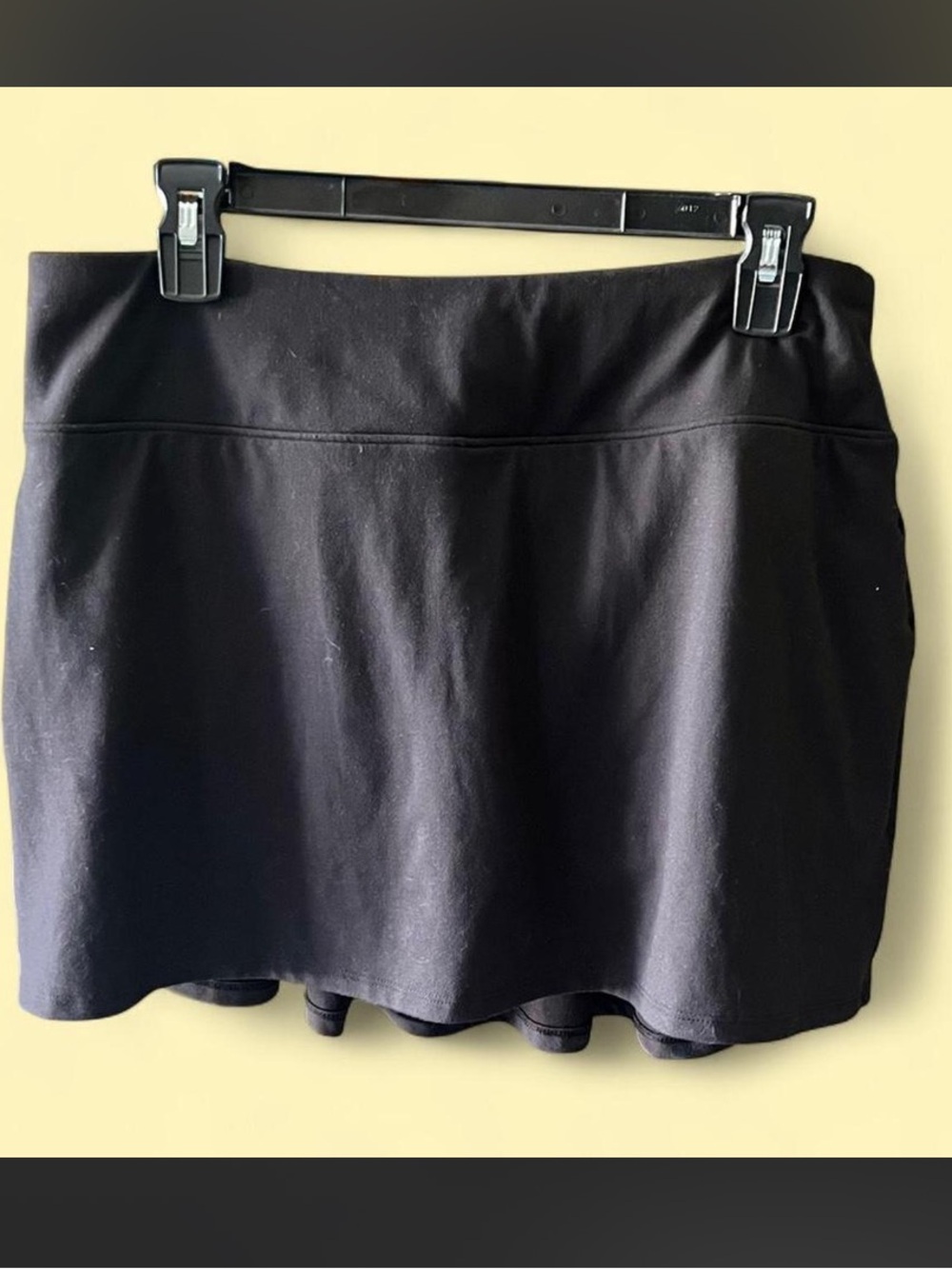 Member's Mark black pleated soft skort